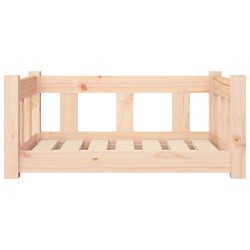 Lit pour chien 65,5x50,5x28 cm Bois de pin solide 