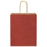 Sacs en papier Bags pcs avec poignées rouge 18x8x22 cm 
