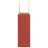 Sacs en papier Bags pcs avec poignées rouge 18x8x22 cm 