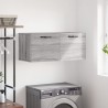 Armoire murale sonoma gris 80x36,5x35 cm bois d'ingénierie 