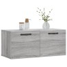 Armoire murale sonoma gris 80x36,5x35 cm bois d'ingénierie 