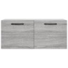Armoire murale sonoma gris 80x36,5x35 cm bois d'ingénierie 