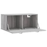 Armoire murale sonoma gris 80x36,5x35 cm bois d'ingénierie 