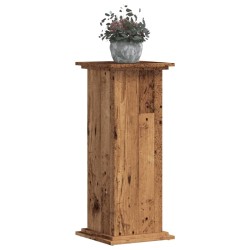 Support pour plantes vieux bois 33x33x80 cm bois d'ingénierie 