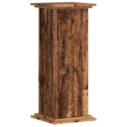 Support pour plantes vieux bois 33x33x80 cm bois d'ingénierie 