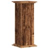 Support pour plantes vieux bois 33x33x80 cm bois d'ingénierie 