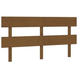 Tête de lit Marron miel 154x3x81 cm Bois massif de pin 