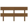 Tête de lit Marron miel 154x3x81 cm Bois massif de pin 