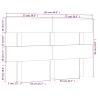 Tête de lit Marron miel 154x3x81 cm Bois massif de pin 