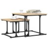 Table basse gigogne 2 pcs chêne sonoma bois d'ingénierie 