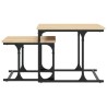 Table basse gigogne 2 pcs chêne sonoma bois d'ingénierie 