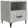 Table de chevet Gris béton Bois d'ingénierie 