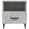Table de chevet Gris béton Bois d'ingénierie 
