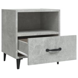 Table de chevet Gris béton Bois d'ingénierie 