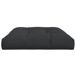 Coussin de palette noir 120x80x12 cm tissu 