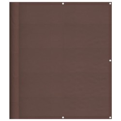 Écran de balcon marron 120x1000 cm 100% polyester oxford 