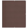 Écran de balcon marron 120x1000 cm 100% polyester oxford 