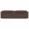 Coussin de tête de lit marron 180 cm similicuir 