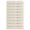 Serviettes de qualité supérieure SOLUND 10 pcs crème 600 g/m² 