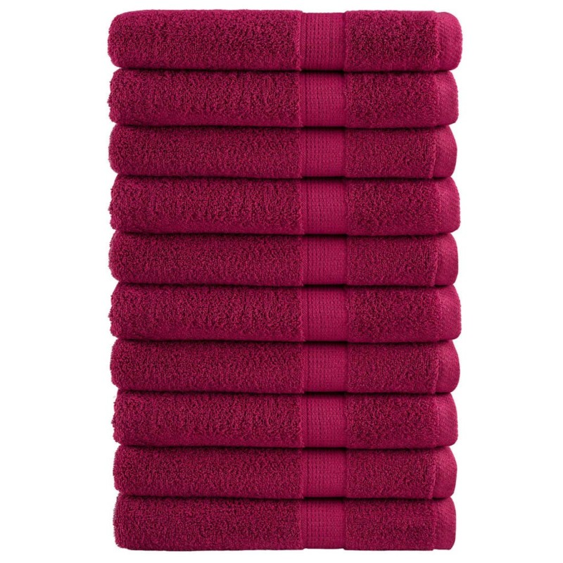 Serviettes de qualité supérieure SOLUND 10pcs bordeaux 600 g/m² 