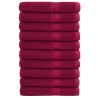 Serviettes de qualité supérieure SOLUND 10pcs bordeaux 600 g/m² 