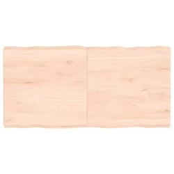 Dessus de table bois massif non traité bordure assortie 