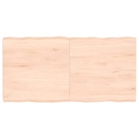 Dessus de table bois massif non traité bordure assortie 
