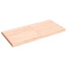 Dessus de table bois massif non traité bordure assortie 