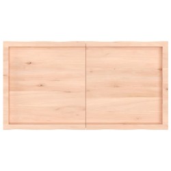 Dessus de table bois massif non traité bordure assortie 