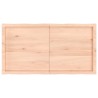 Dessus de table bois massif non traité bordure assortie 