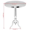Table auxiliaire ronde Aluminium Argenté 