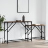 Tables console gigognes 2 pcs chêne marron bois d'ingénierie 