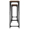 Tables console gigognes 2 pcs chêne marron bois d'ingénierie 