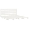 Cadre de lit sans matelas blanc bois de pin massif 