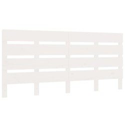 Cadre de lit sans matelas blanc bois de pin massif 