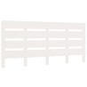 Cadre de lit sans matelas blanc bois de pin massif 