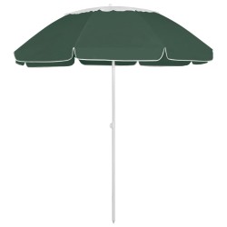 Parasol de plage vert 300 cm 