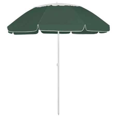Parasol de plage vert 300 cm 