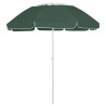 Parasol de plage vert 300 cm 