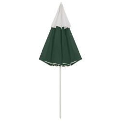 Parasol de plage vert 300 cm 