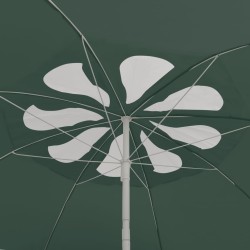Parasol de plage vert 300 cm 