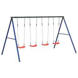 Jeu de balançoire d'extérieur avec 4 balançoires 