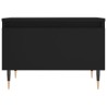 Table basse noir 50x46x35 cm bois d'ingénierie 
