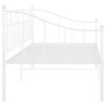Cadre de canapé-lit sans matelas blanc métal 90x200 cm 