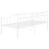 Cadre de canapé-lit sans matelas blanc métal 90x200 cm 