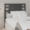 Tête de lit Gris 81x4x100 cm Bois massif de pin 