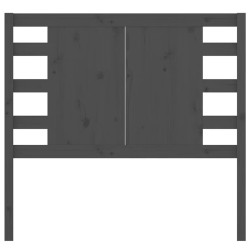Tête de lit Gris 81x4x100 cm Bois massif de pin 