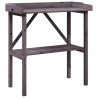 Table à plantes avec étagère gris 78x38x82,5 cm bois de sapin 