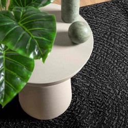 Tapis ZIZUR 120x120 cm aspect de jute intérieur extérieur 