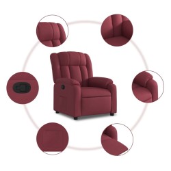 Fauteuil inclinable Rouge bordeaux Tissu 